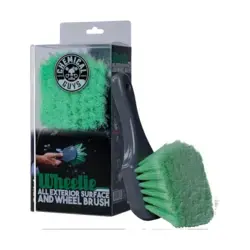 Chemical Guys Wheelie All Exterior Surface and Wheel Brush (Safe for Cars, Trucks, SUVs, RVs, Motorcycles, & More) Green